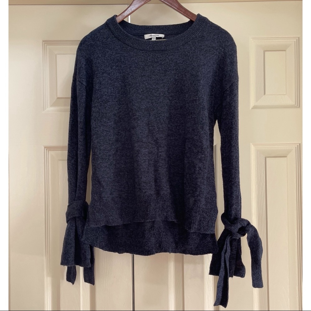 Madewell Tie Sleeve Sweater